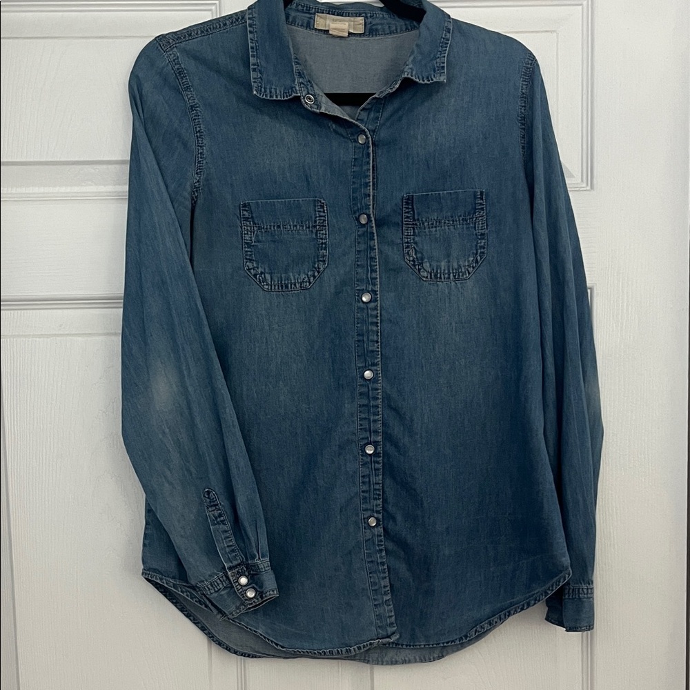 Japna Light Blue Denim Top